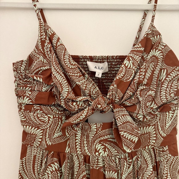 NWT A.L.C. Laura Paisley Cotton Maxi Dress - Picture 4 of 7